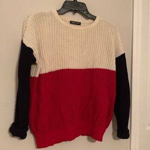 American Apparel Color-block Sweater